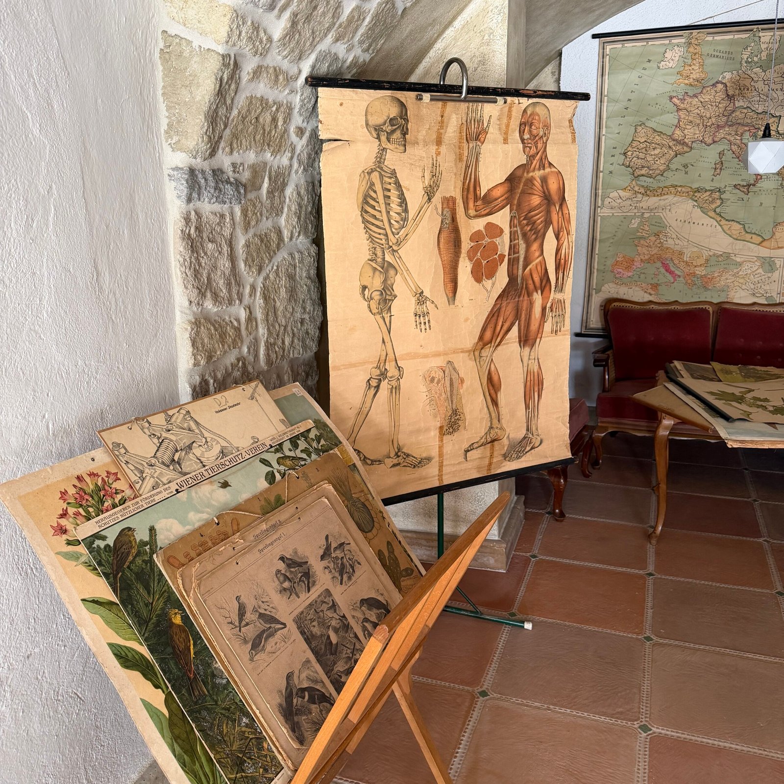 Wandtafeln und Salon