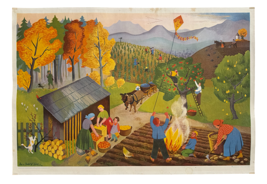 Lehrtafel Herbst, Alpenland Lehrmittelanstalt Graz
