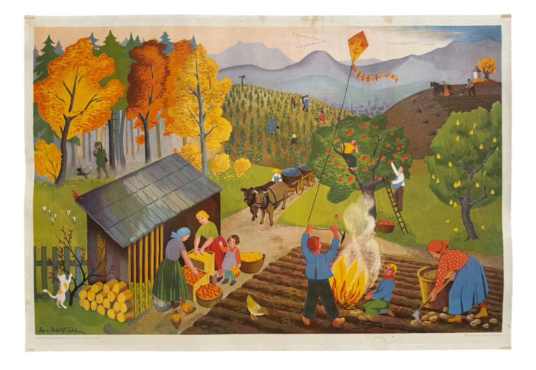 Lehrtafel Herbst, Alpenland Lehrmittelanstalt Graz