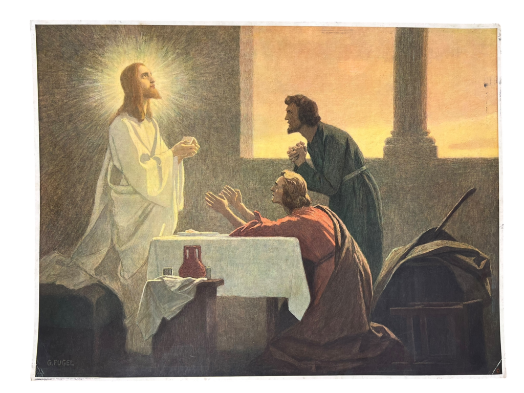 Lehrtafel Gang nach Emmaus (nach Gebhard Fugel), Gebhard Fugel (1863–1939)